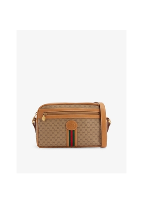 Womens Reselfridges Pre-Loved Gucci GG Supreme Web Sherry Line Canvas Shoulder Bag