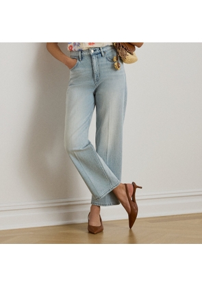 High-Rise Relaxed Straight Ankle Jeans