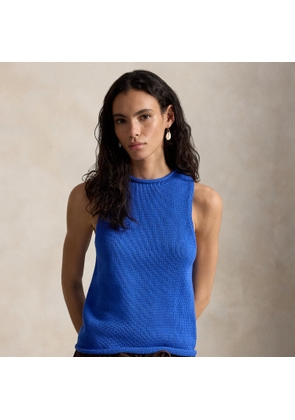 Linen-Blend Sleeveless Jumper Tank