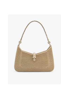 Womens Bvlgari Serpenti Forever Cotton Shoulder Bag