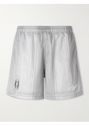Acne Studios - Ronso Sport Straight-Leg Logo-Print Jersey Shorts - Men - Gray - XS