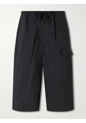 LEMAIRE - Straight-Leg Cotton-Blend Cargo Shorts - Men - Blue - IT 44