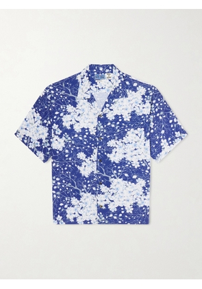 Blue Blue Japan - Sakura Kaza Convertible-Collar Woven Shirt - Men - Blue - S