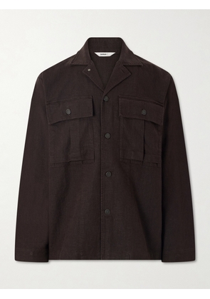 3sixteen - M43 Linen Overshirt - Men - Brown - S