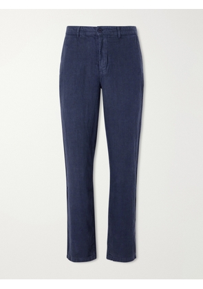 3sixteen - Straight-Leg Linen Trousers - Men - Blue - UK/US 28