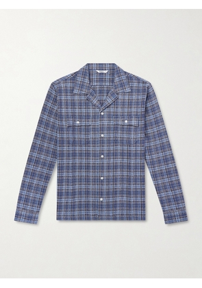 3sixteen - Checked Cotton-Flannel Shirt - Men - Blue - S