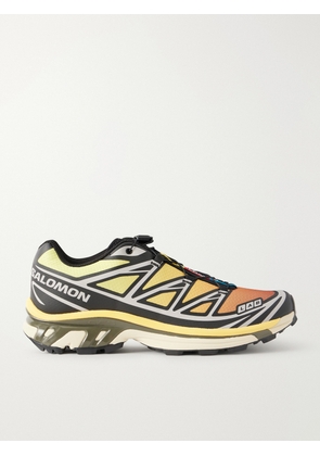 Salomon - XT-6 Rubber-Trimmed Mesh Sneakers - Men - Yellow - UK 7