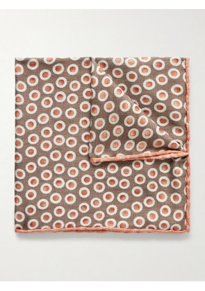 Brunello Cucinelli - Polka-Dot Silk Pocket - Men - Neutrals