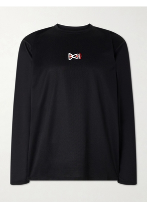 DISTRICT VISION - Logo-Printed Mesh T-Shirt - Men - Black - S