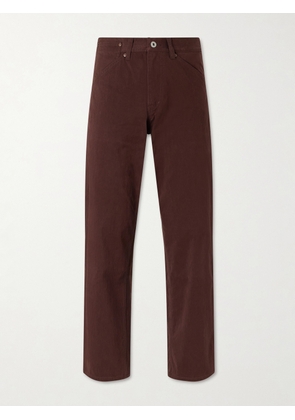FrizmWORKS - Straight-Leg Cotton-Blend Trousers - Men - Brown - S