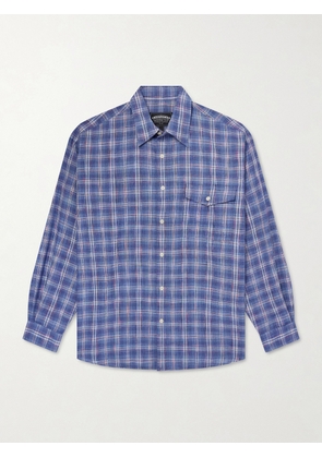FrizmWORKS - Checked Woven Shirt - Men - Blue - M