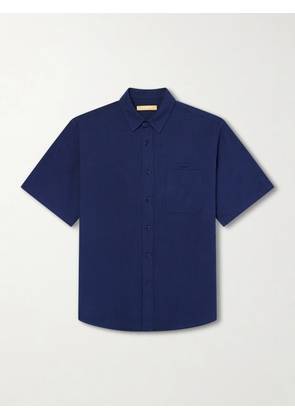 FrizmWORKS - Cotton-Seersucker Shirt - Men - Blue - S