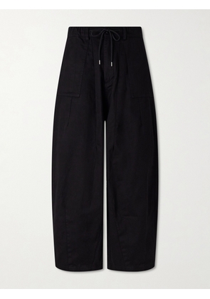FrizmWORKS - Wide-Leg Cotton-Twill Trousers - Men - Black - S