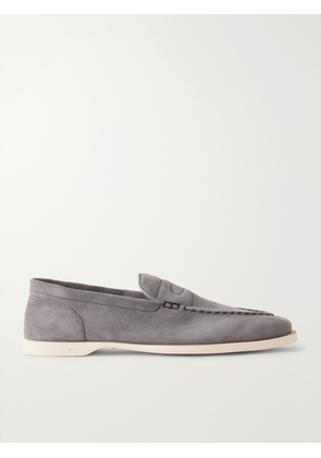 John Lobb - Pace Suede Loafers - Men - Gray - UK 6