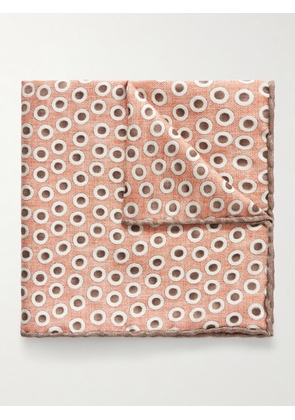 Brunello Cucinelli - Polka-Dot Silk Pocket - Men - Neutrals