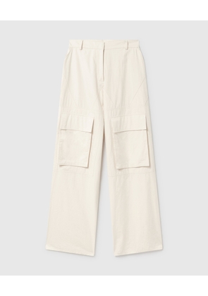 Stella McCartney - Washed Cotton Cargo Trousers, , Size: 38