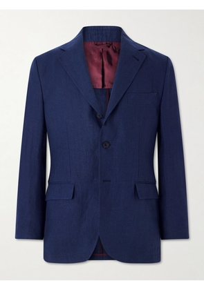 Rubinacci - Linen Suit Jacket - Men - Blue - IT 46