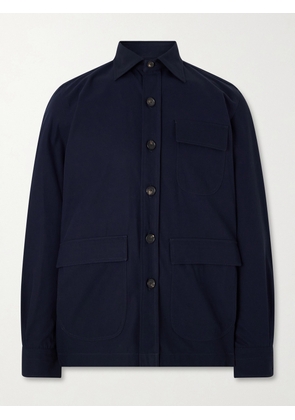 De Petrillo - Cotton Overshirt - Men - Blue - IT 46