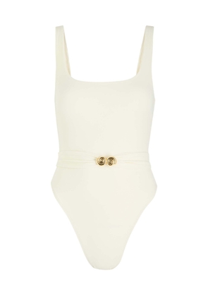 Away That Day Isola Bella Swimsuit - Ivory - M (UK12 / M)