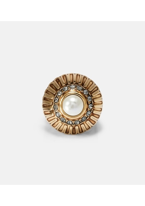 Chloe Embellished faux pearl ring