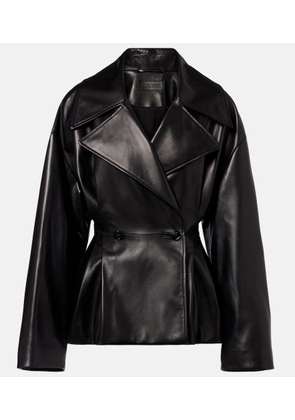 Balenciaga Double-breasted leather jacket