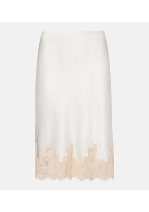 Doen Elowette lace-trimmed silk longuette