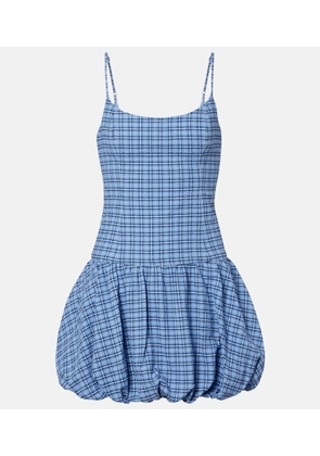 Faithfull Pelea checked cotton minidress