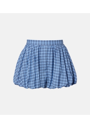 Faithfull Mira checked cotton shorts