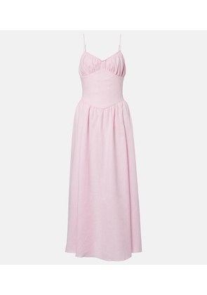 Faithfull Vares linen midi dress