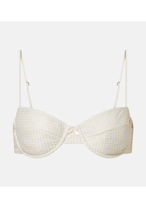 Faithfull Arelli gingham bikini top