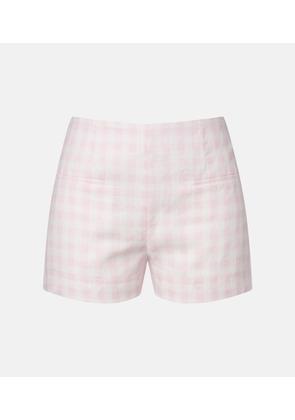 Faithfull Leora gingham linen shorts