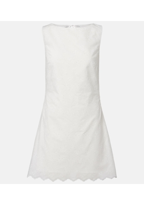 Faithfull Breta broderie anglaise minidress