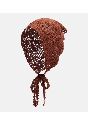 Anna Kosturova Crochet cotton scarf