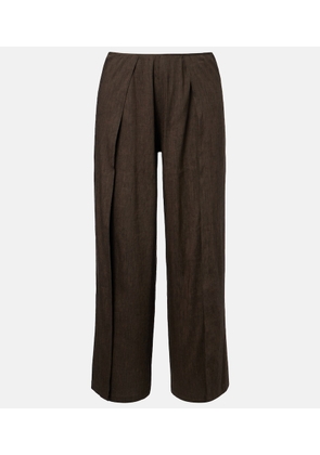 Proenza Schouler Calla linen-blend wide-leg pants