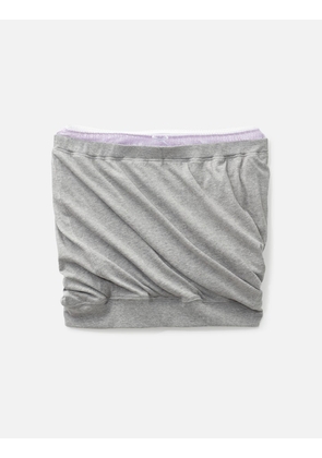 Draped Lace Tube Top