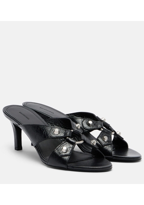 Balenciaga Cagole leather mules
