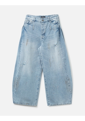 Layered Sparkle Denim Pants