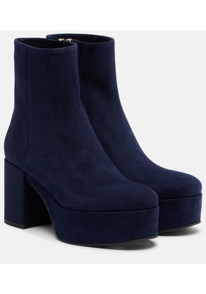 Gianvito Rossi Sally suede platform ankle boots