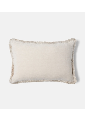 Once Milano Fringed linen cushion