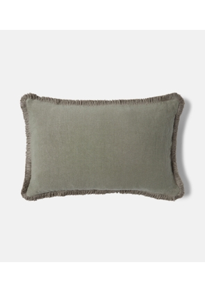 Once Milano Fringed linen cushion