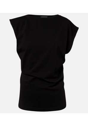 Agolde Beth asymmetric cotton jersey T-shirt