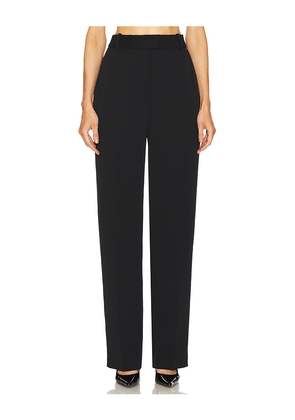 EAVES Gal Polished Crepe Pants in Black. Size S. Also in M.