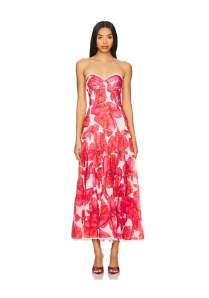 Charo Ruiz Ibiza Ambar Long Dress in Pink. Size S. Also in XS, M, L.