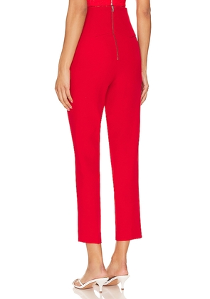 Bardot Corset Pant in Red. Size 8. Also in 6.
