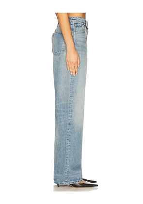 EB Denim Sofia High Rise Relaxed Jean in Blue. Size 24. Also in 25, 27, 28.