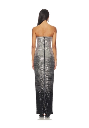 Bronx and Banco Dahlia Maxi Dress in Metallic Silver. Size M. Also in XS, S.
