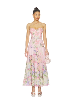 Charo Ruiz Ibiza Danny Long Dress in Pink. Size S. Also in M, XL.