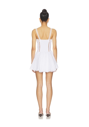 Charo Ruiz Ibiza Gardenia Short Dress in White. Size S. Also in M, L, XL.