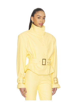 AFRM Scarlette Jacket in Lemon. Size S. Also in L, XL, XXL.