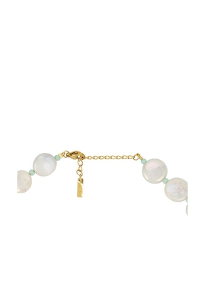 Casa Clara Pointelle Necklace in White.